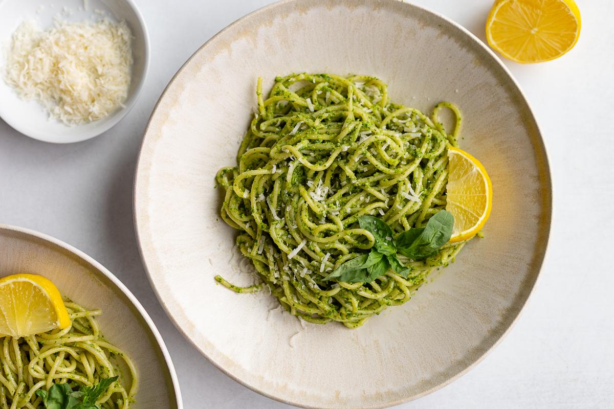Unfussy Pesto Pasta Recipe (Ready in 20 Minutes!) for the Table