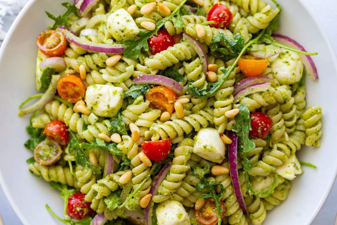 Unfussy Pesto Pasta Salad for the Table