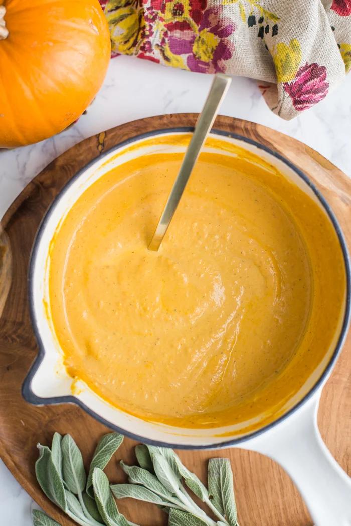 Pumpkin Pasta Sauce on the Stove
