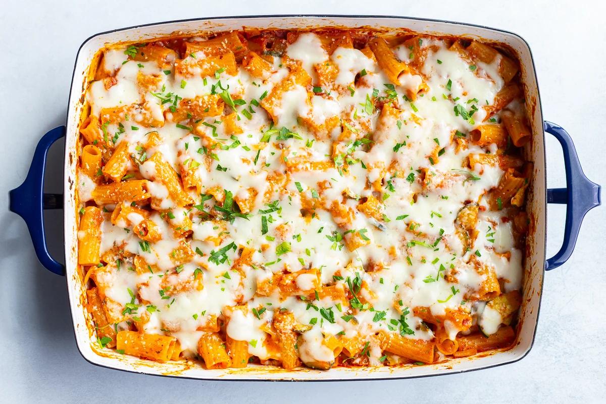 Straightforward Rigatoni Pasta Bake from the Pantry