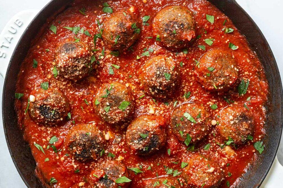 Unfussy Vegan Meatballs (Pan Fried or Baked!) on the Stove