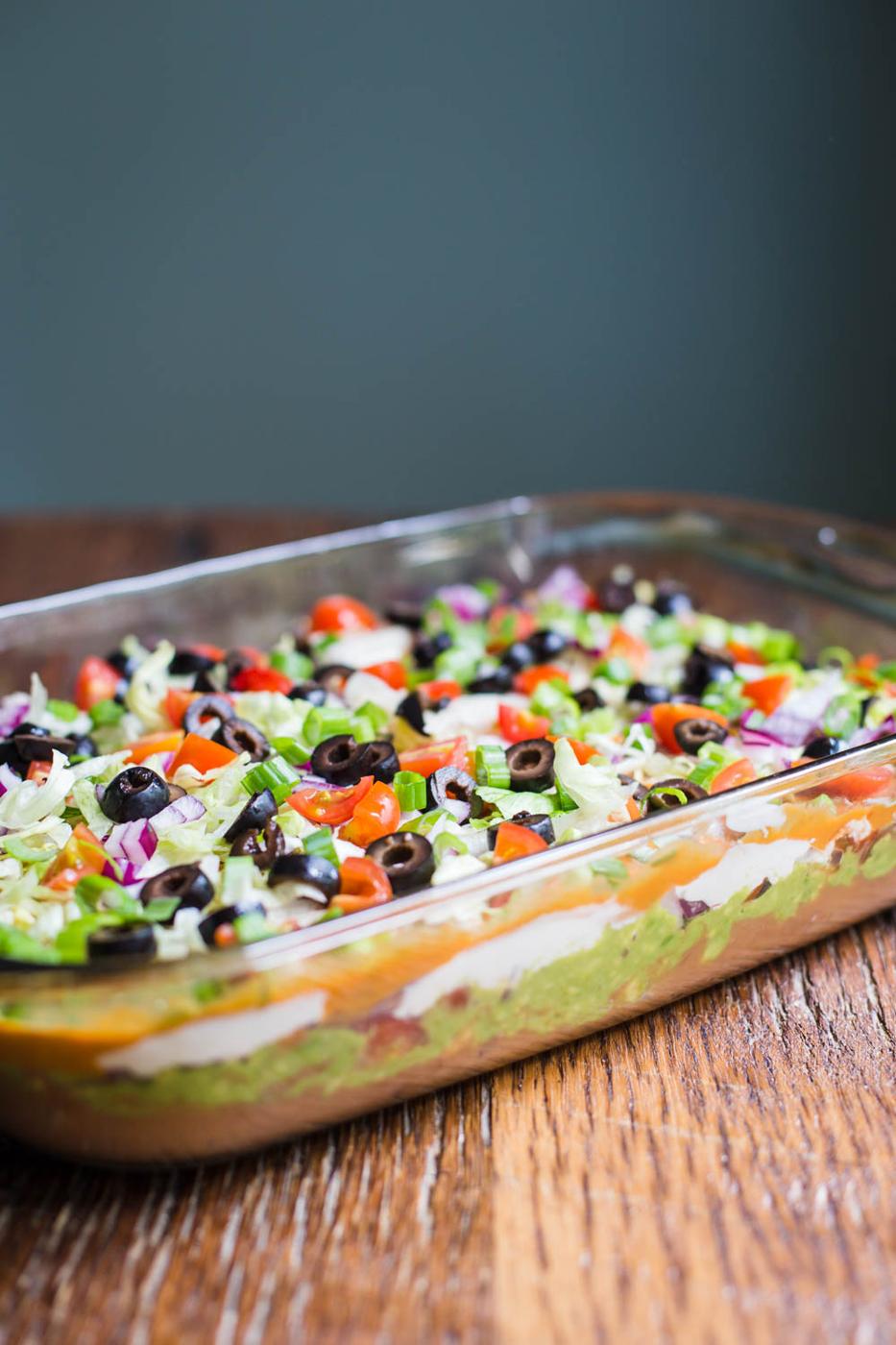 Vegan Seven Layer Dip for the Table