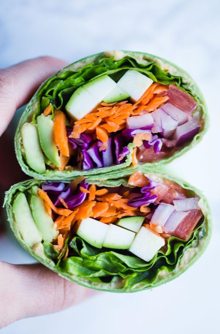 loaded veggie wrap