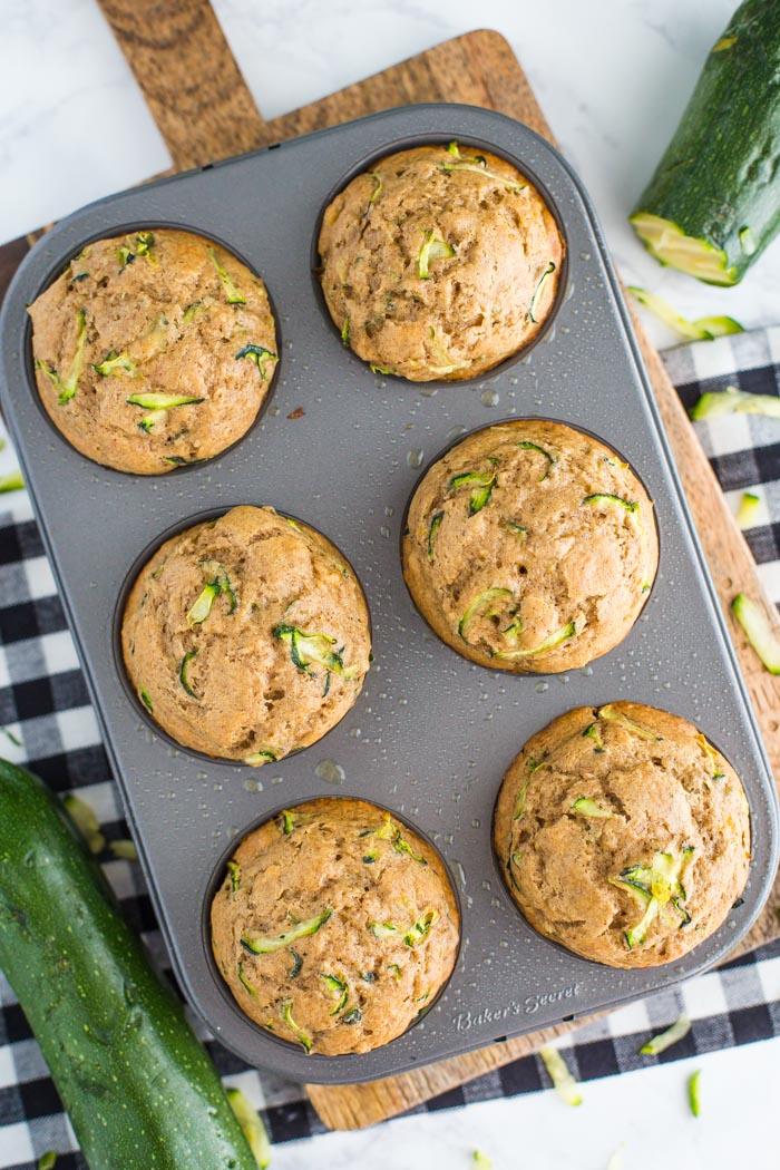 Vegan Zucchini Bread Muffins at Home