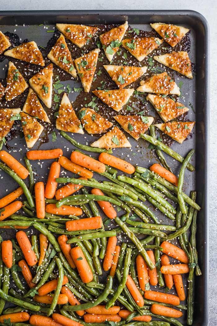 tofu sheet pan meal