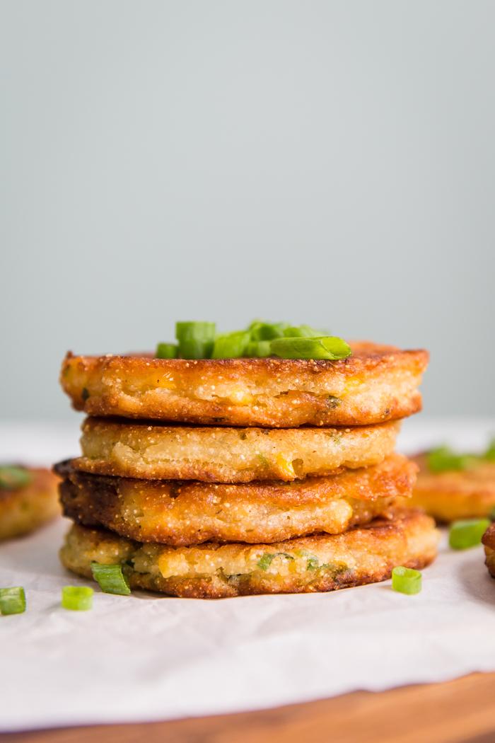 Vegan Corn Fritters on the Stove