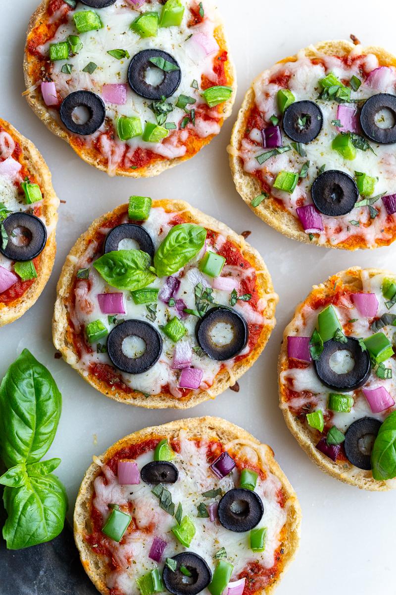 English Muffin Pizza on the Stove