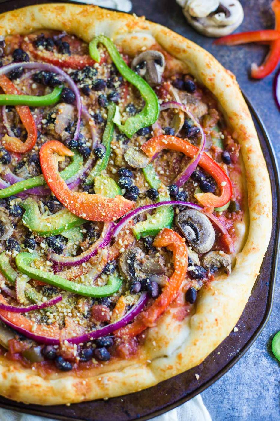 Fajita Pizza on the Stove