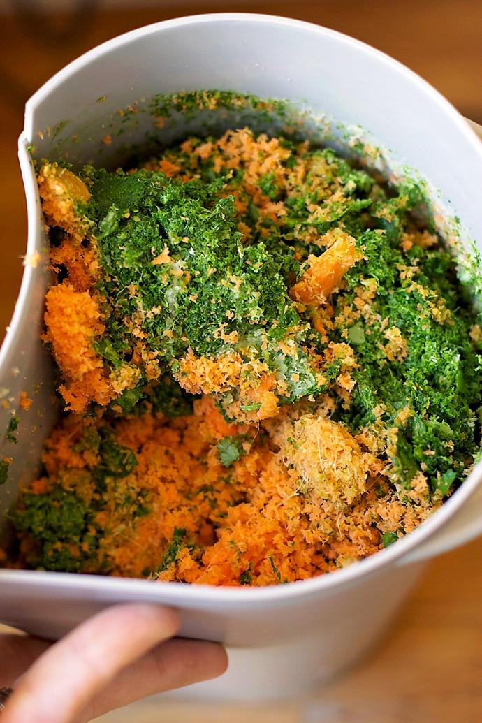 green juice pulp