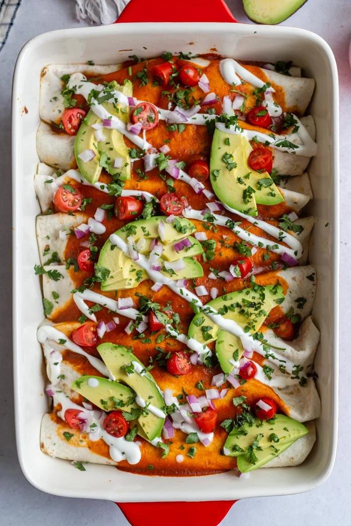 Jackfruit Enchiladas at Home
