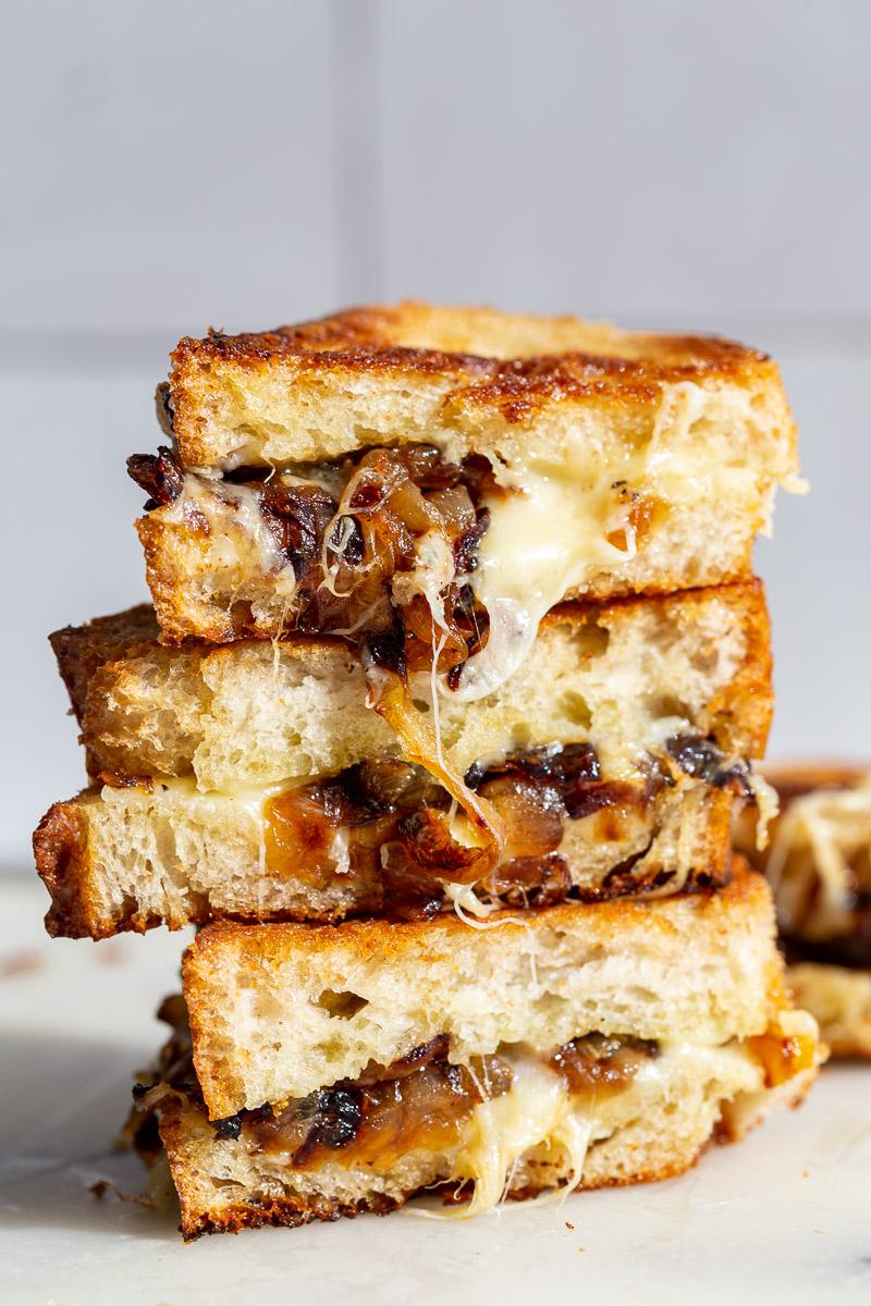 French Onion Grilled Cheese for the Table