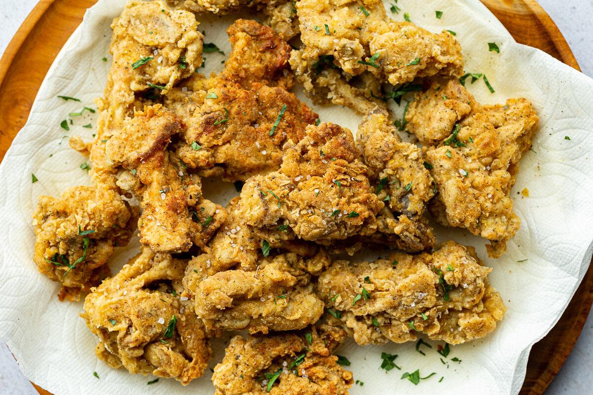 Fried Oyster Mushrooms (Crispy & Vegan!) for the Table