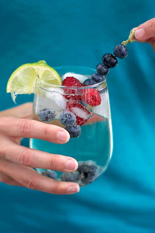 Fruity White Wine Spritzers on the Stove