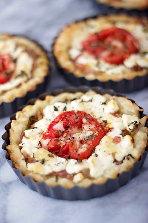 Goat Cheese Thyme Tarts at Home