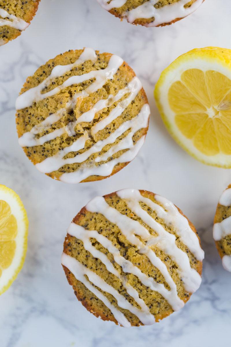 Lemon Poppyseed Muffins, Healthy