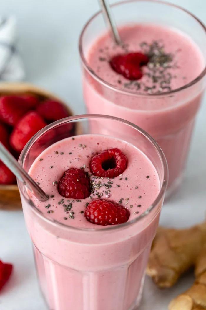 Raspberry Ginger Smoothie at Home