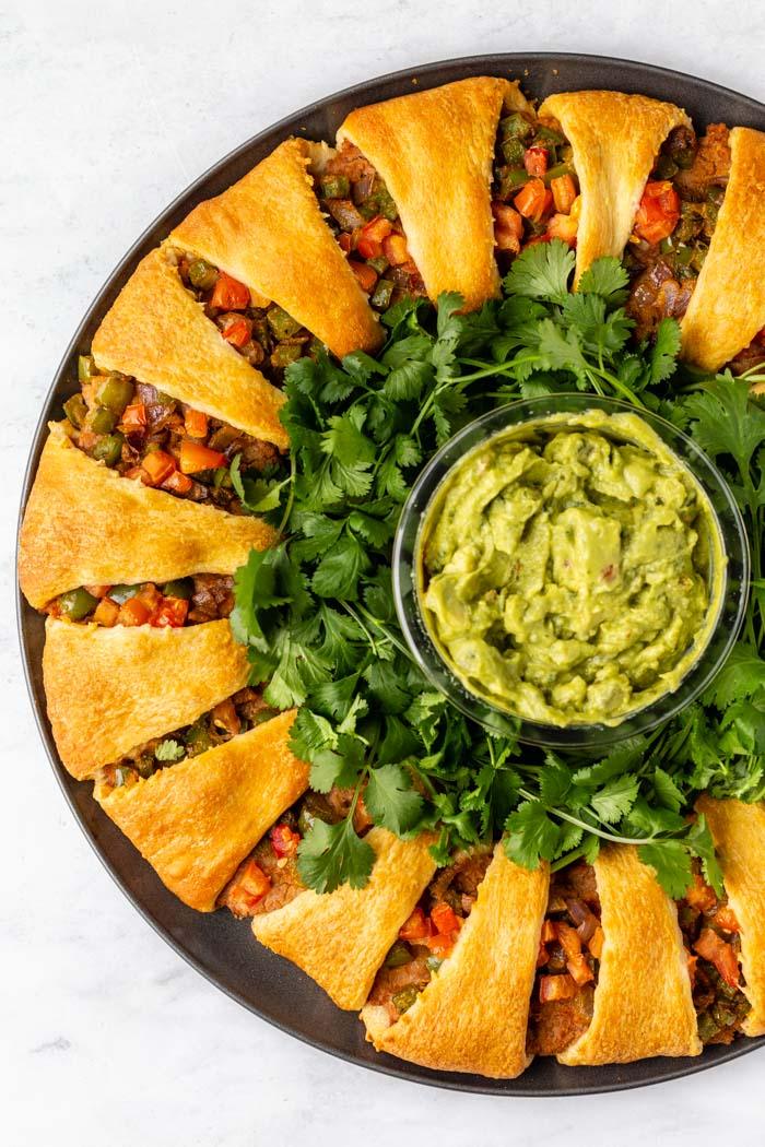 Holiday Wreath Taco Ring (V) at Home