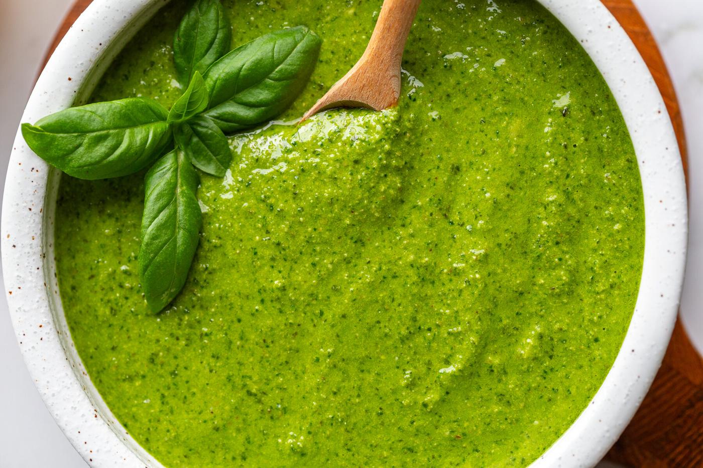 Kitchen-made Walnut Pesto on the Stove