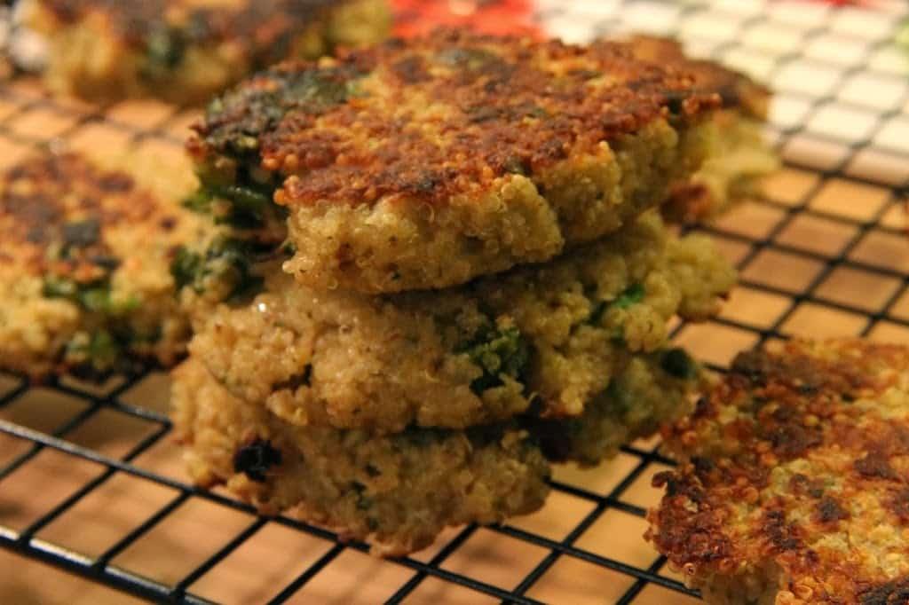 Kale & Quinoa Patties (old) on the Stove