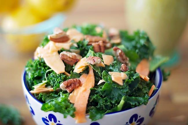 Kale & Sweet Potato Salad with Lemon Vinaigrette from the Pantry