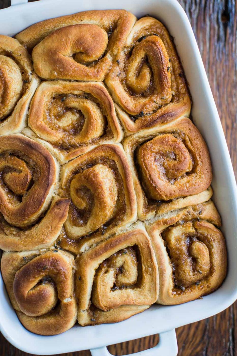 Lavender Cinnamon Rolls at Home