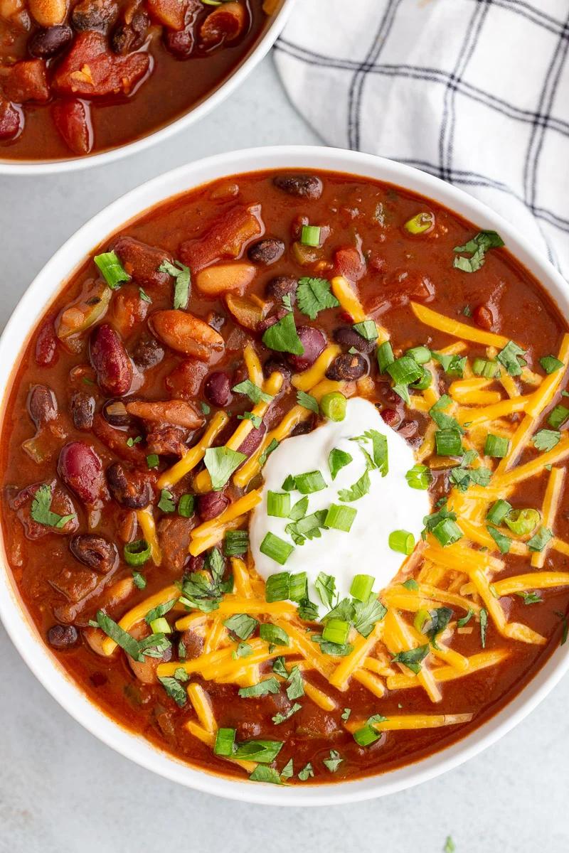Loaded Vegetarian Chili at Home