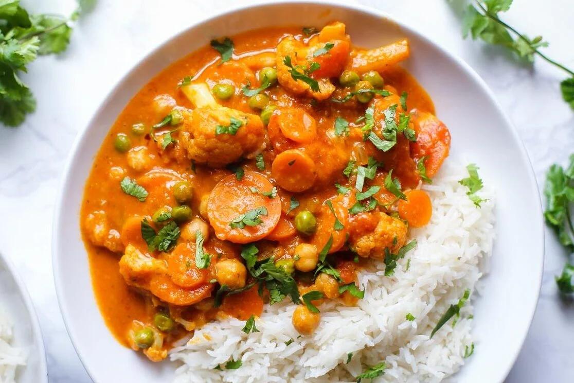 Loaded Veggie Tikka Masala (Vegan) on the Stove