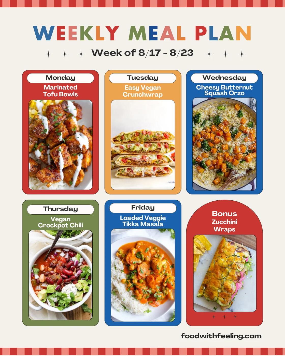 Meal Plan #20 from the Pantry