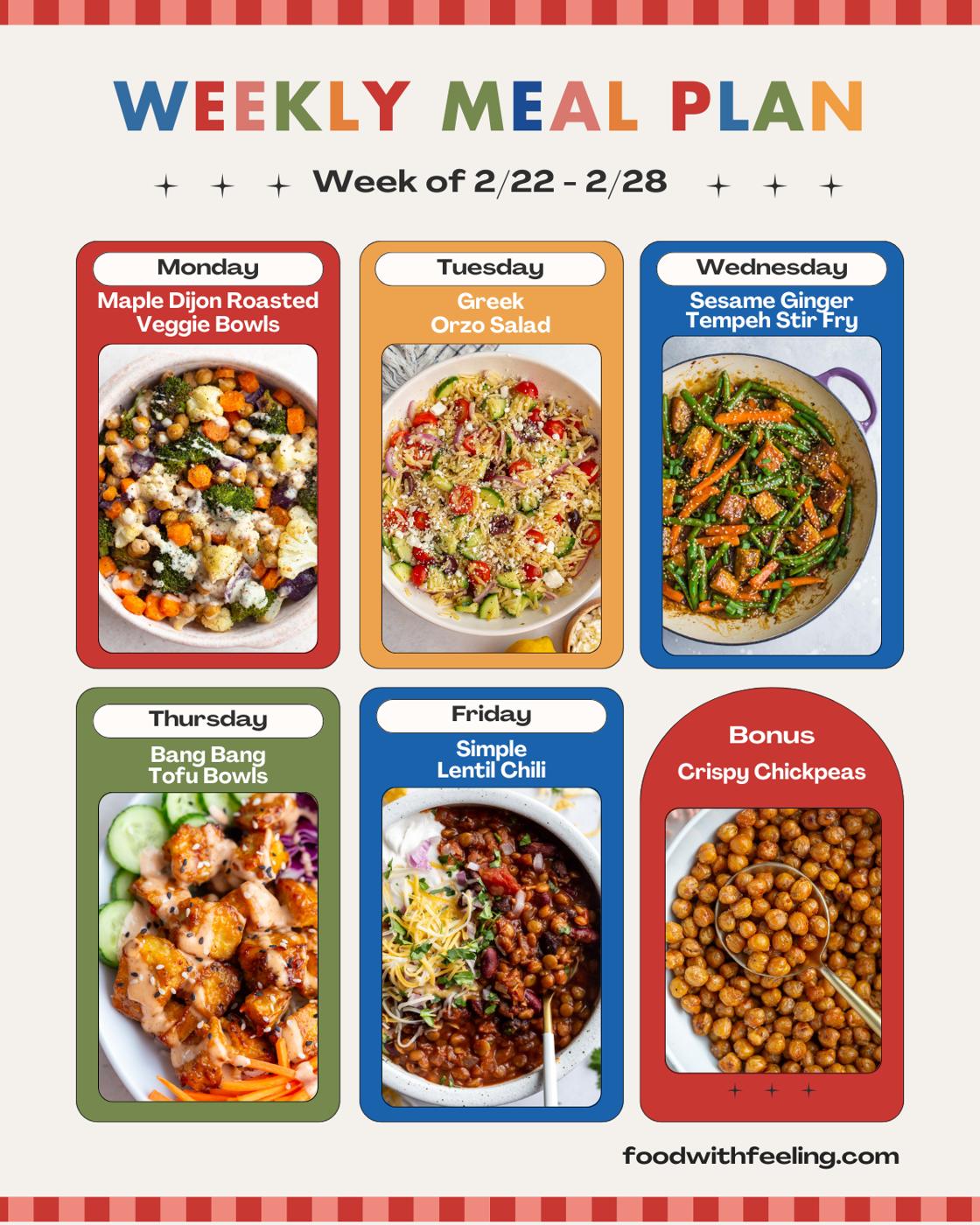 Meal Plan #34 for the Table