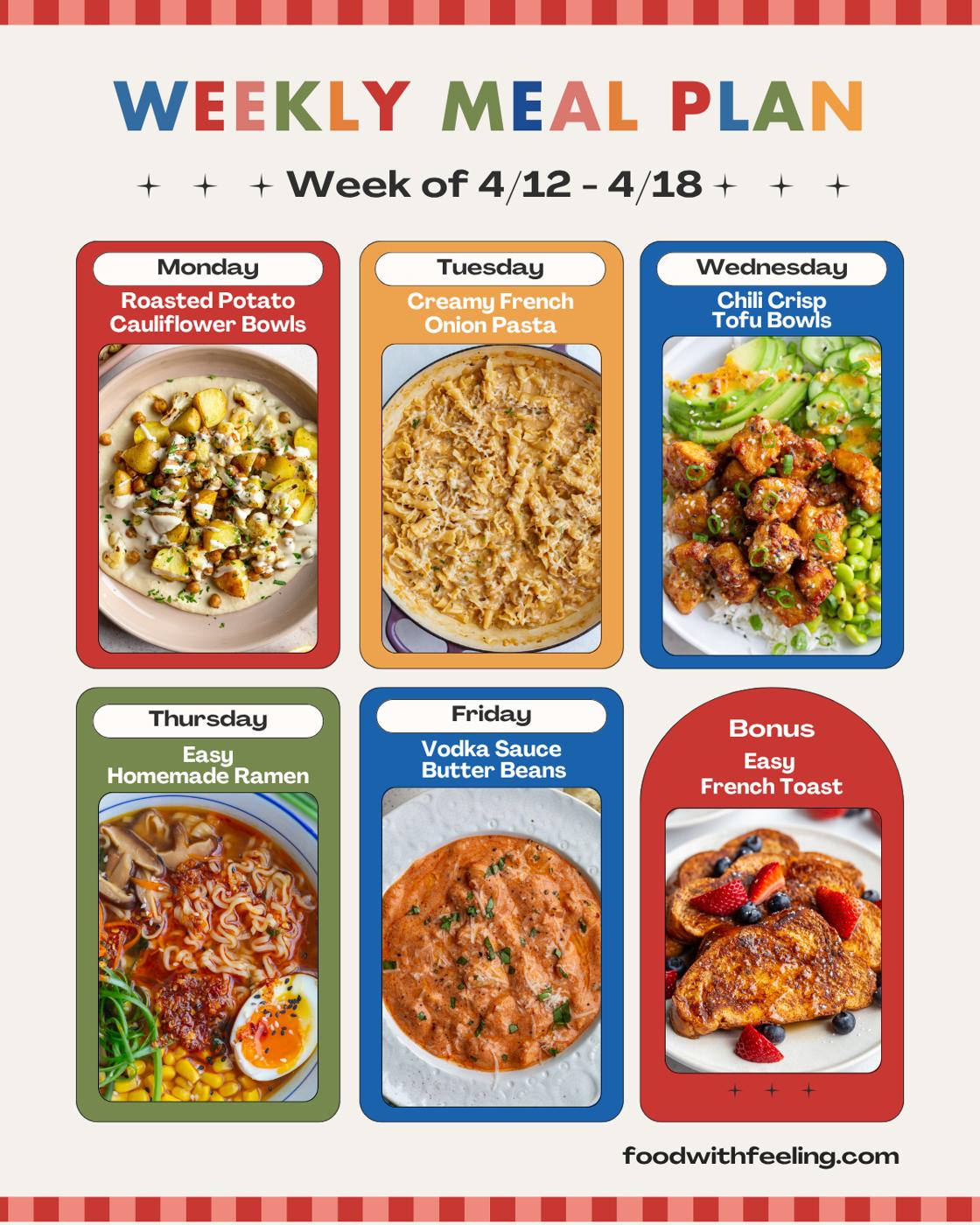 Meal Plan #39 from the Pantry