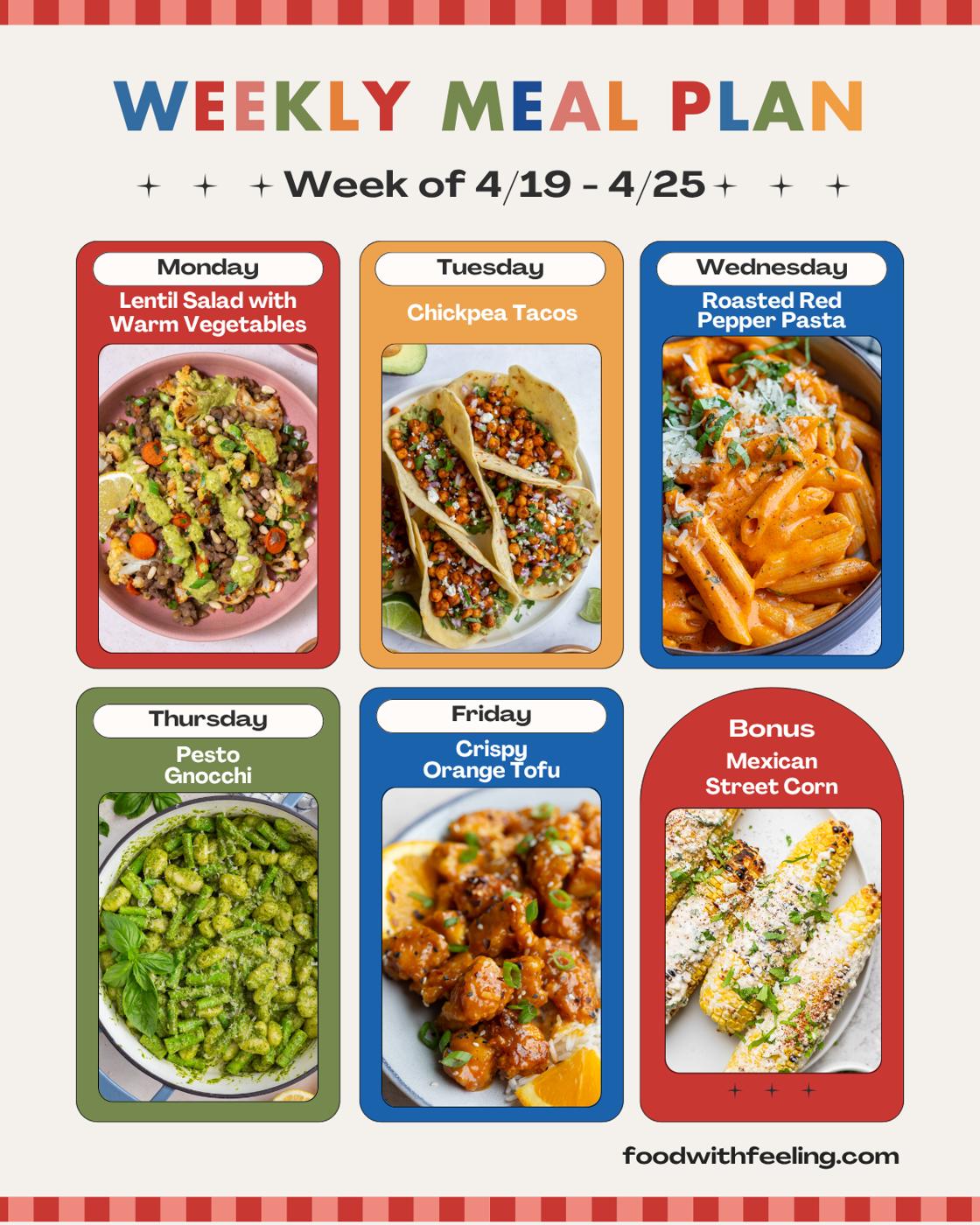 Meal Plan #40 for the Table