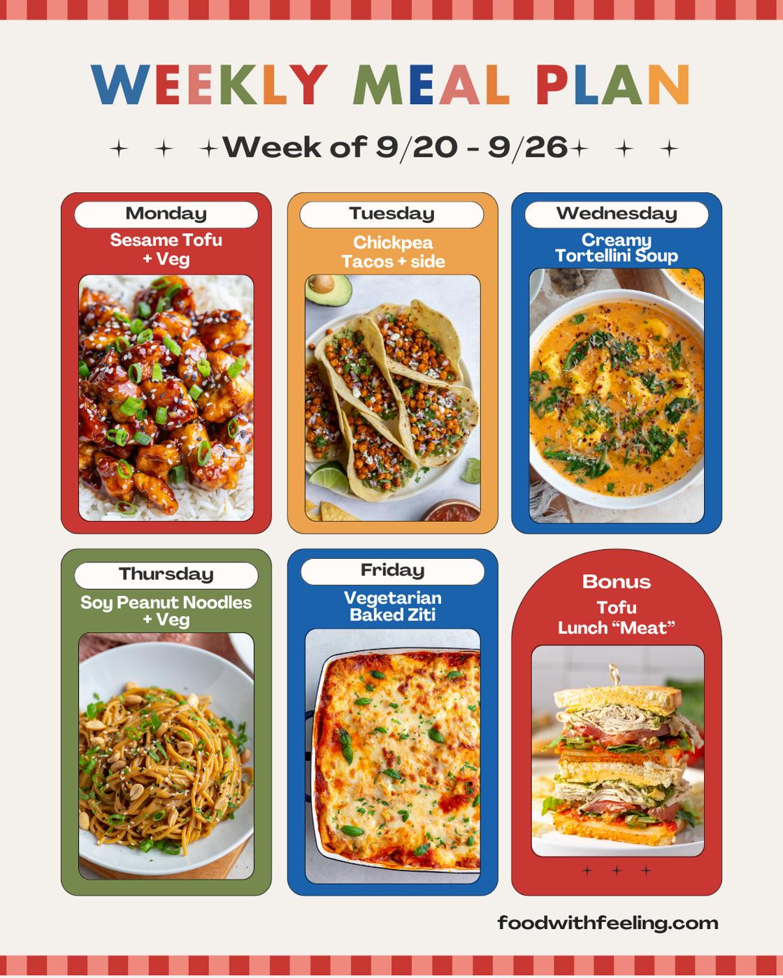 Meal Plan #54 from the Pantry