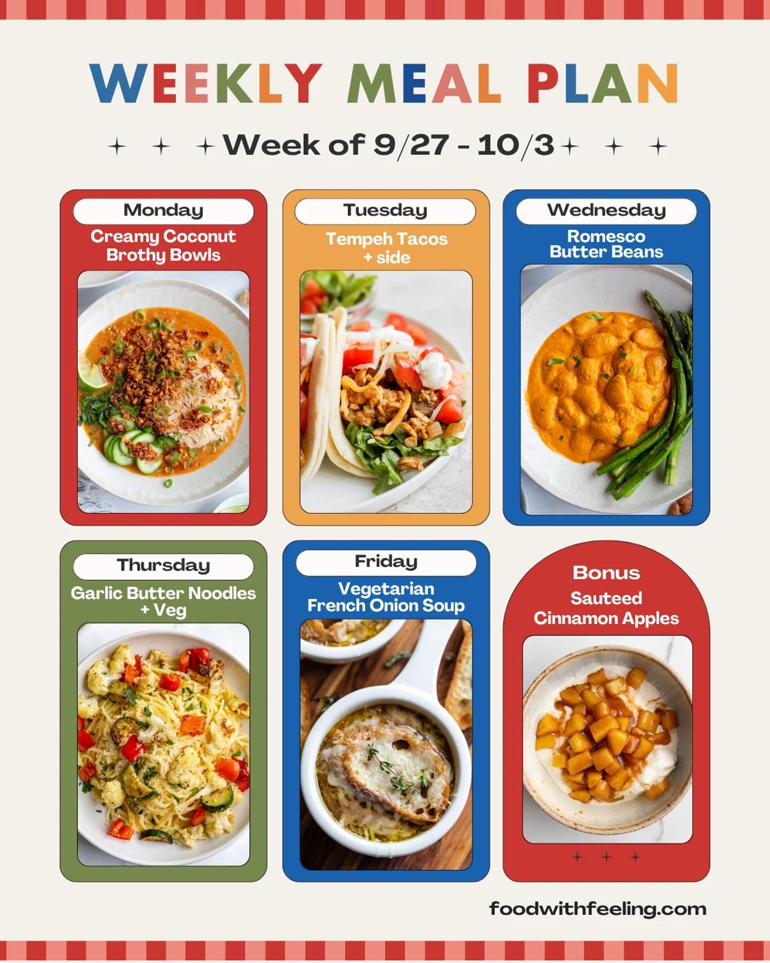 Meal Plan #55 at Home