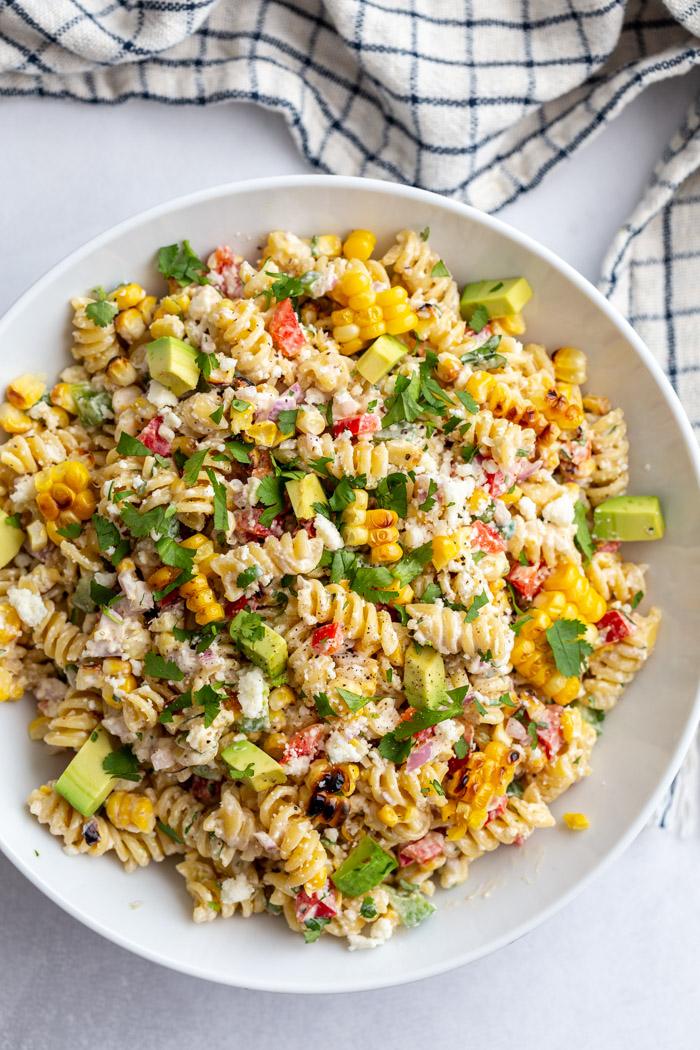 Mexican Street Corn Pasta Salad at Home