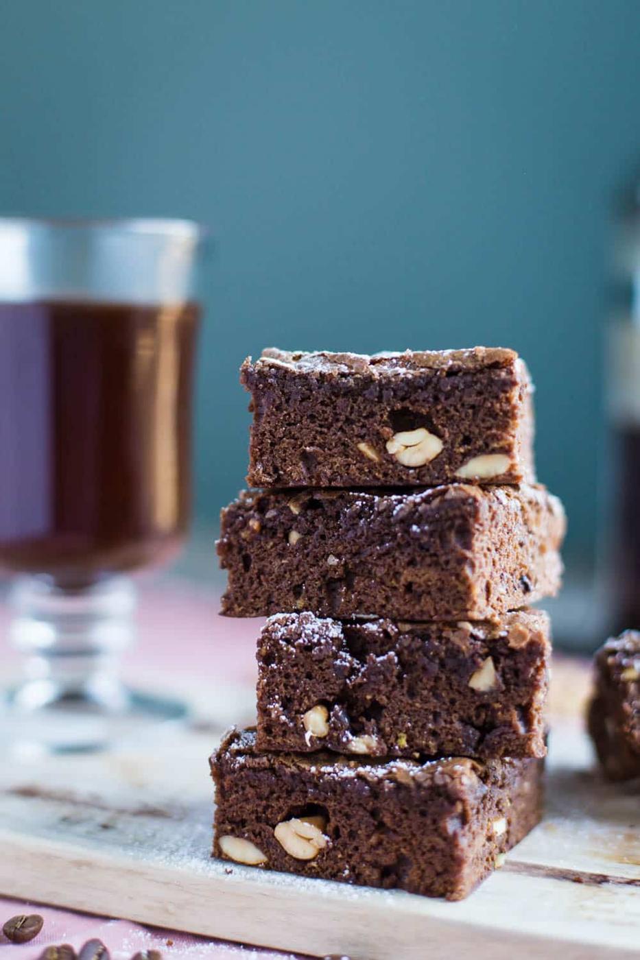 Mocha Cashew Brownies from the Pantry