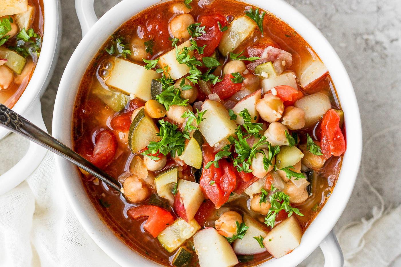 Moroccan Chickpea Soup from the Pantry