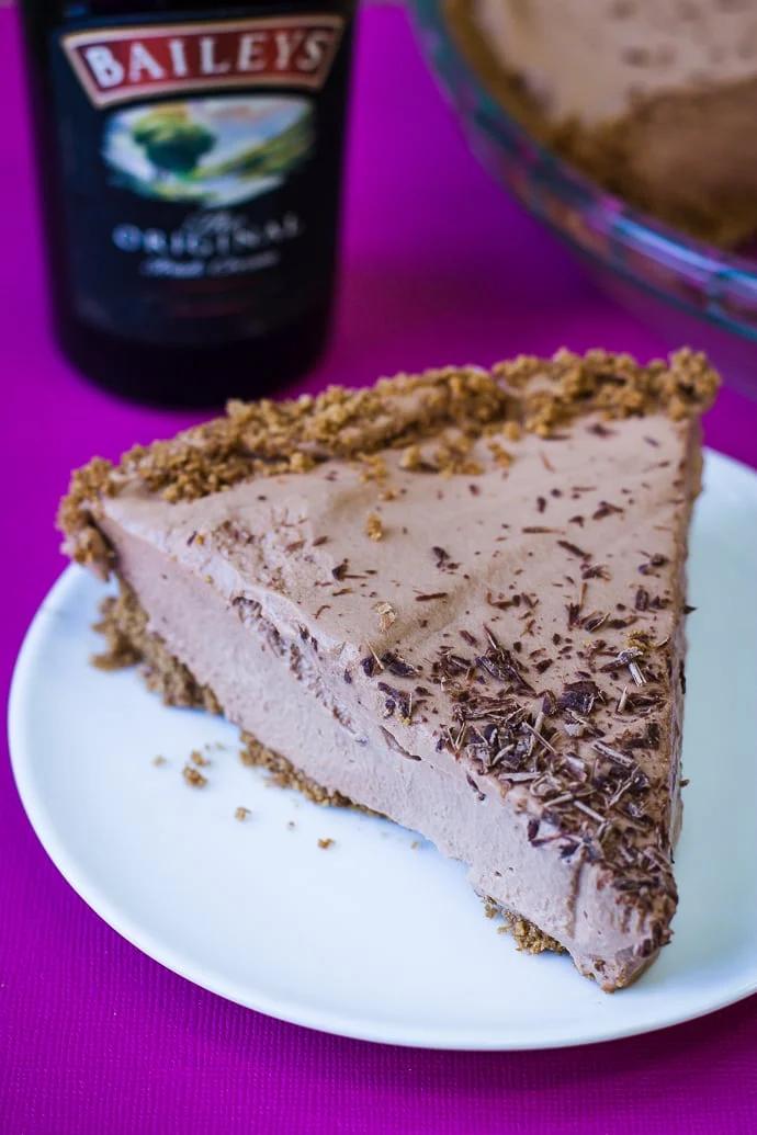 No-Bake Baileys Chocolate Pie for the Table