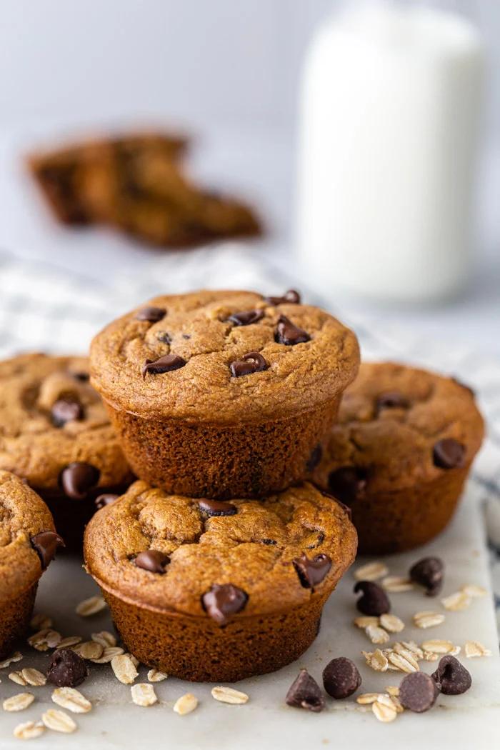 Oat Flour Muffins at Home