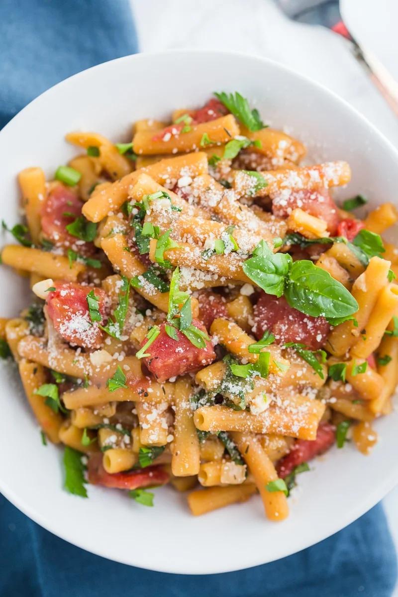 One Pot Red Lentil Pasta for the Table