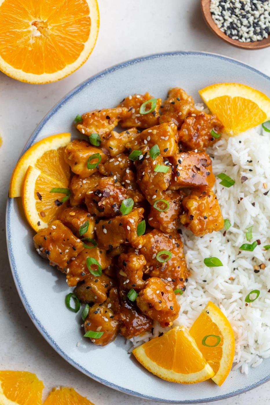 Orange Tofu (vegan), Crispy