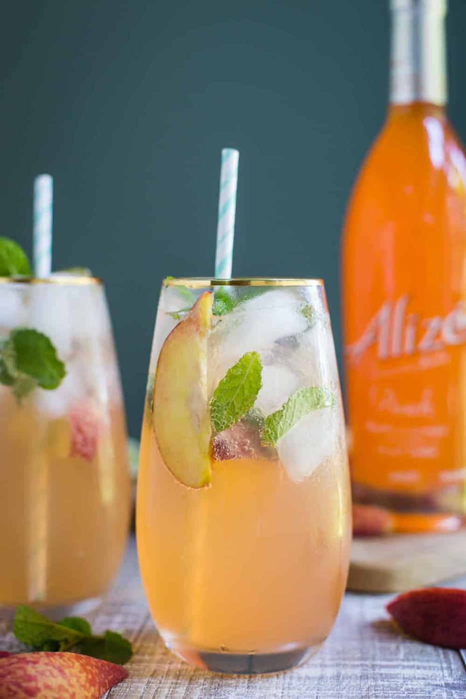 Peach Mojito for the Table