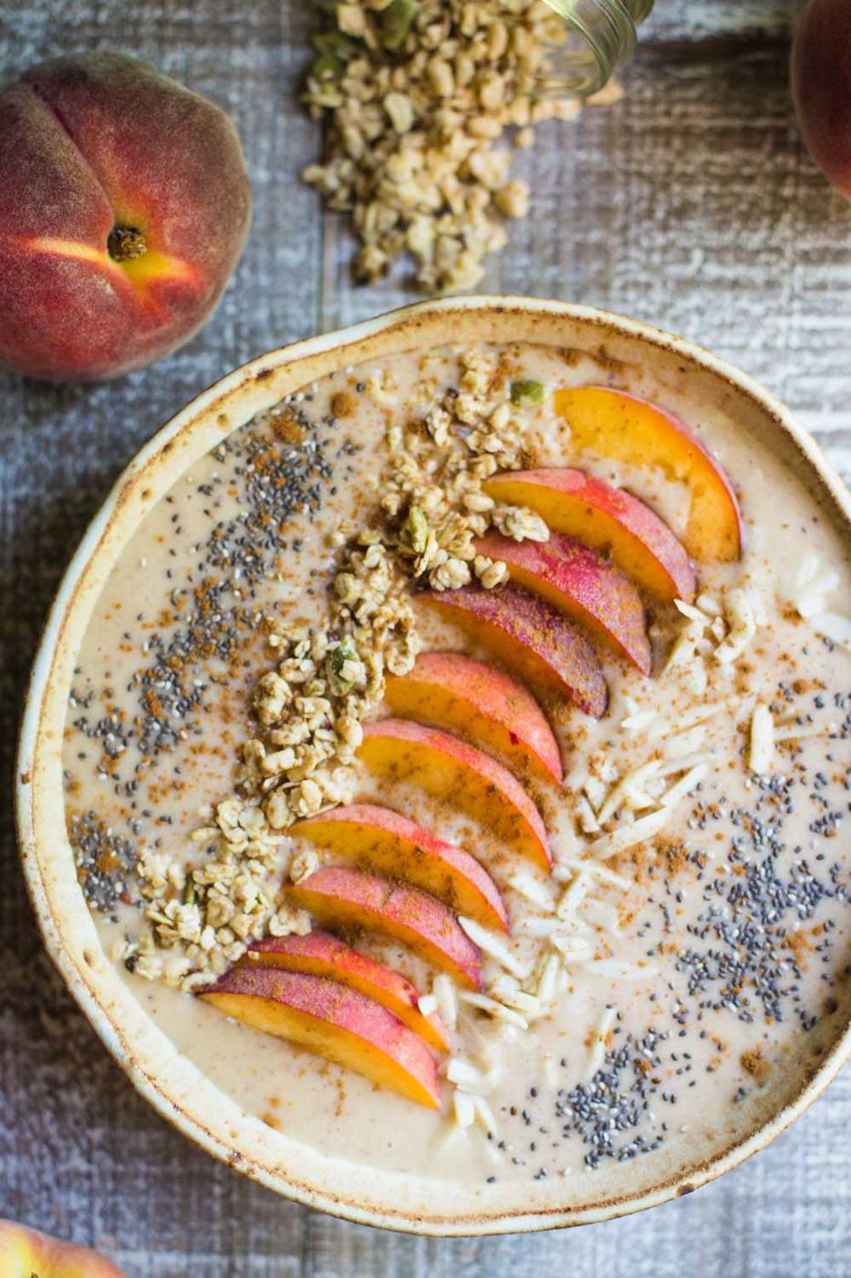 Peach Pie Smoothie Bowl from the Pantry