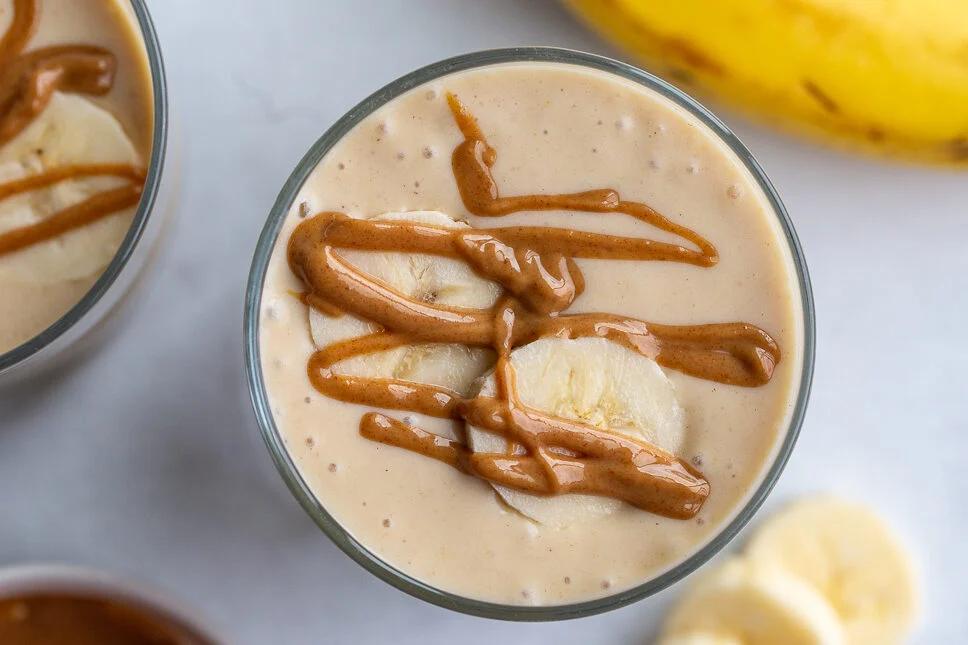 Peanut Butter Banana Smoothie for the Table