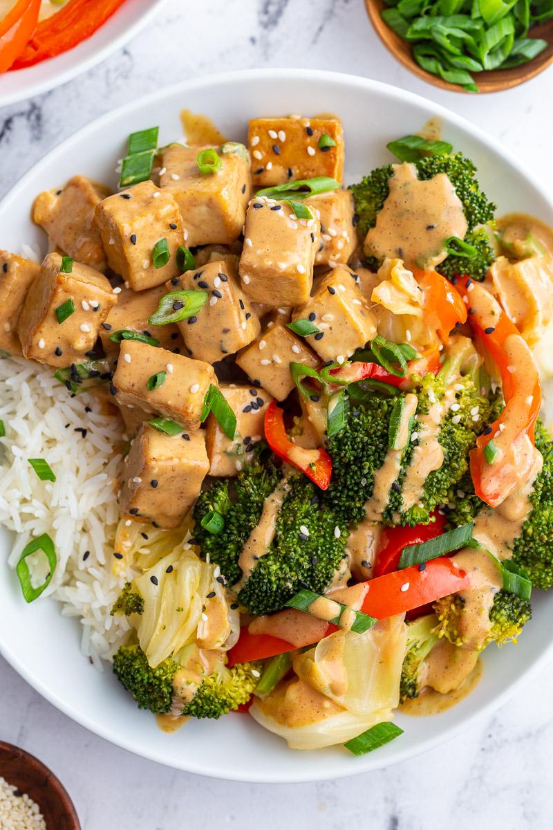 Peanut Sauce Tofu at Home