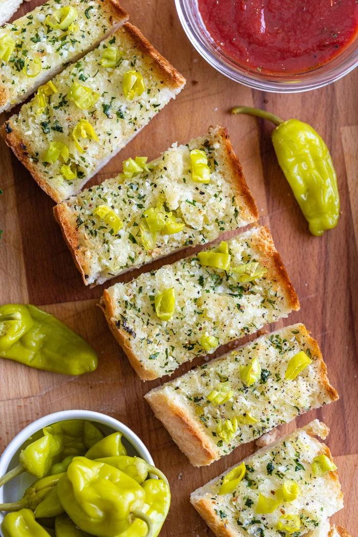 Peperoncini Garlic Bread from the Pantry
