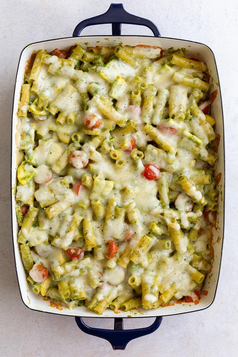 Pesto Pasta Bake on the Stove