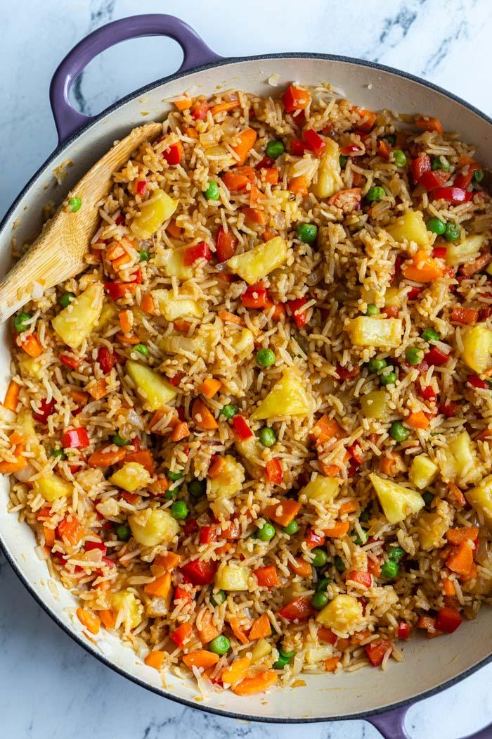 Pineapple Fried Rice for the Table