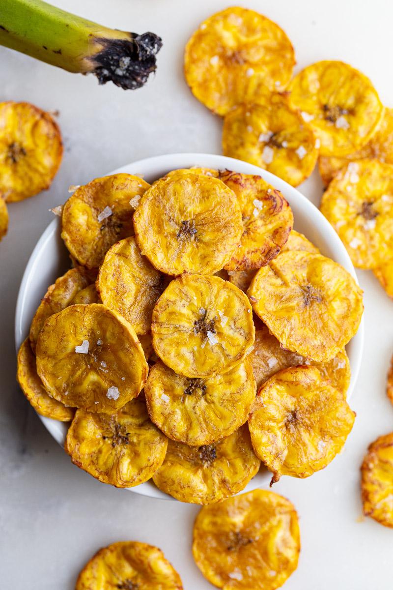 Plantain Chips on the Stove