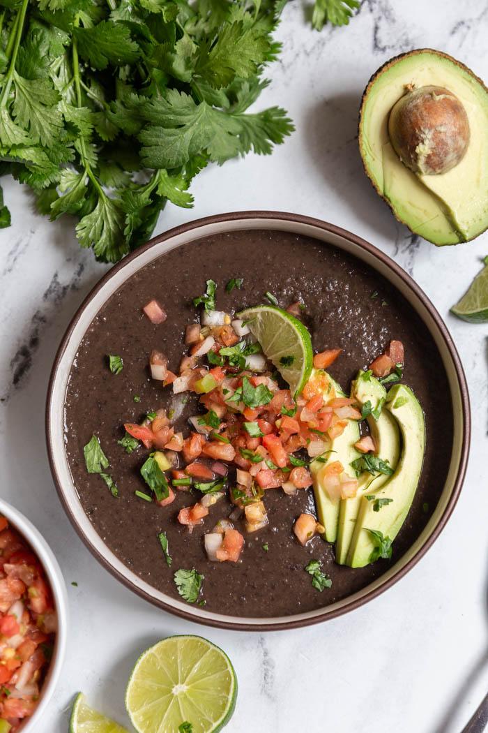 Pressure Cooker Black Bean Soup at Home