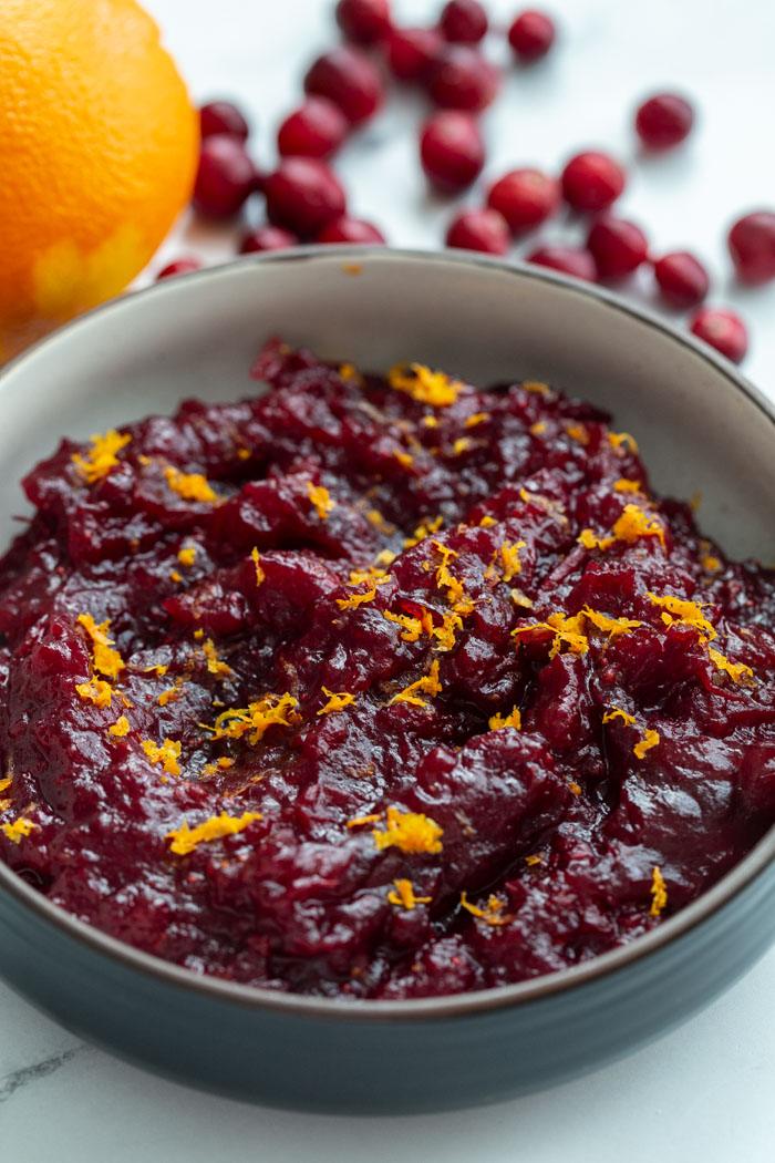 Pressure Cooker Orange Cranberry Sauce at Home